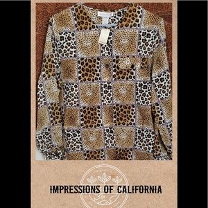 New 1990s 100% Rayon Animal PrintI